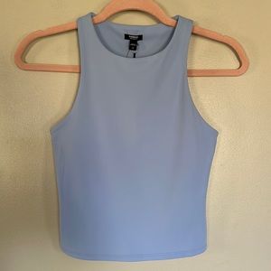 Express Body Contour High Compression High Neck Cropped Tank - XS